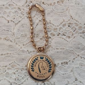 Vintage Keychain World's Greatest Boss Retro Comical